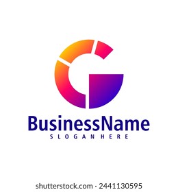 Letter G logo design vector. Creative Initial G logo concepts template
