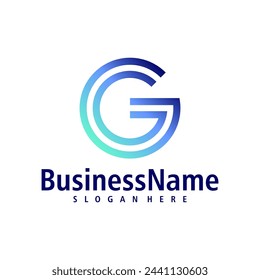 Letter G logo design vector. Creative Initial G logo concepts template