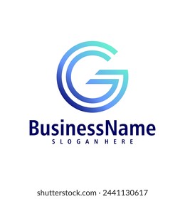Letter G logo design vector. Creative Initial G logo concepts template