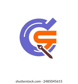letter G Logo, G logo design vector template