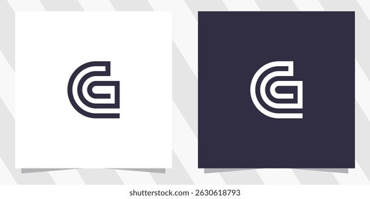 letter g logo design vector