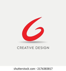 diseño del logotipo de letra G ala simple minimalista moderno