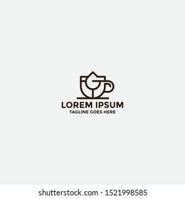 letter G logo designs concept. Coffee restaurant logo template - vector