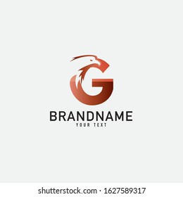 Letter G logo and eagle design combination
