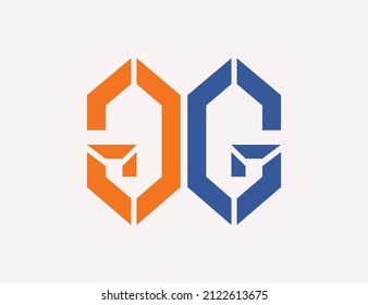 Logo-Design des Buchstaben G