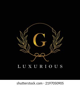 letter G logo floral logo design. logo for women beauty salon massage cosmetic or spa brand