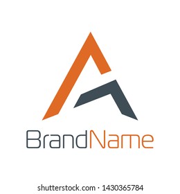 Letter A and G logo formed with simple and modern shape