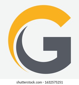 letter g logo, golf, circle