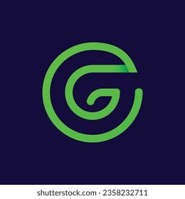 Letter G logo with green Gradient Modern business logo design