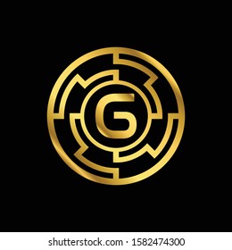 letter G logo icon. Creative Design in the form of the letter G, can be used for business, technology, finance, networking, and any design project