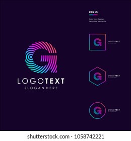 Letter G logo icon design template elements