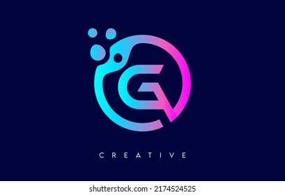 Letter G Logo Icon Design Dots Stock Vector (Royalty Free) 2174524525 ...