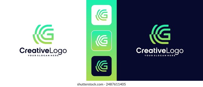 Letter G logo icon design template elements, symbols for company, Tech and business