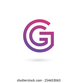 Letter G logo icon design template elements 