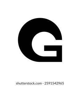 Letter G logo. Icon design. Template elements. Geometric abstract logos