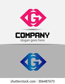 Letter g logo icon design template elements
