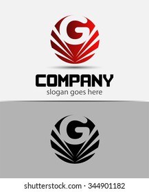 Letter G logo icon design template elements
