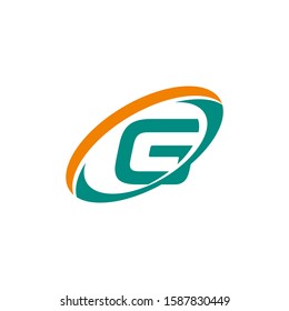 Letter G logo icon flat and vector design template.