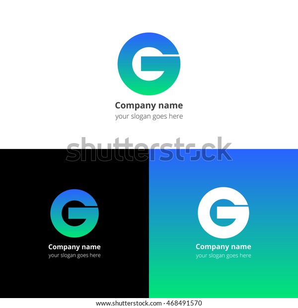 Letter G Logo Icon Flat Vector Stock Vector Royalty Free