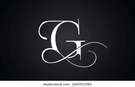 Letra g logotipo com combinação infinita. Moderno moderno design inicial de logotipo de carta g luxo. Modelo de vetor de design de logotipo de letra g premium real.
