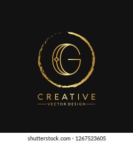 Letter G Logo. Initial Letter Design Vector Luxury Colors