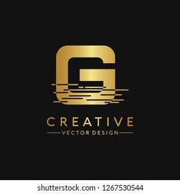 Letter G Logo. Initial Letter Design Vector Luxury Colors