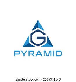 letter G logo inside a pyramid or triangle