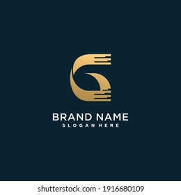 letter G logo with modern golden creative concept for company or person Premium Vector part 8