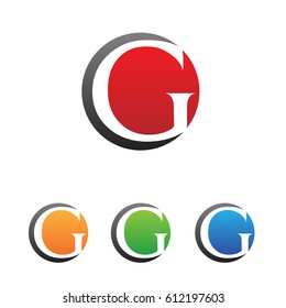 Letter G logo round