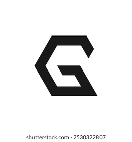 Buchstabe G Logo mit einfachem Ideendesign 