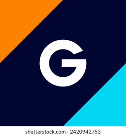 The letter G logo is simple and suitable for gaming