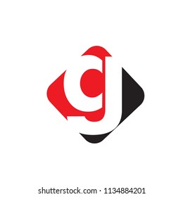Letter G logo with Square background