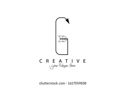 Letter G logo or symbol vector illustration