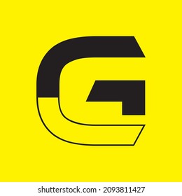 Ilustración de vectores abstractos de la plantilla de logotipo de la letra G - líneas Plantilla de diseño de vectores de logotipos.