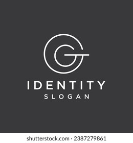 Diseño de ilustración vectorial de la plantilla de logotipo de la letra g