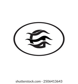 Logotipo de la letra G que es único y simple
