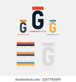 Letter G logo, or two letters G and T