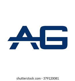 letter a and g logo vector.
