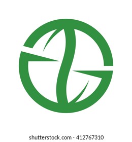 letter G and G logo vector.