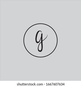 Diseño vectorial de logotipo de letra g
