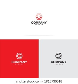 Letter G Logo. Vector design letter with abstract geometric logo concept.