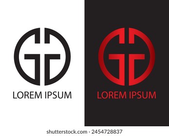 Letter g and g logo vector illustration. Creative logo for business, luxury, alphabet A-Z, premium logo. Can use for logo, infographic, banner, poster, web design. Isolated for graphic design.