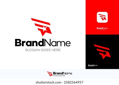 Letter G logo, vector simple and modern design template, symbol G corporate and company sign, Letter G with wings icon, Usable for Growing Business, Branding, Identity, Marketing, etc.