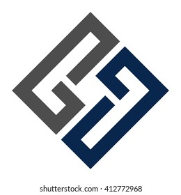 letter G logo vector. square logo.