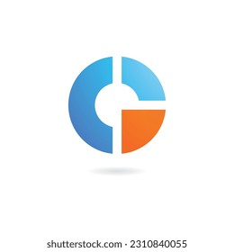 Elemento de plantilla de vector de logotipo G de carta