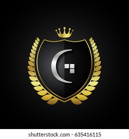 Letter G logo.Luxury logo design.Vector