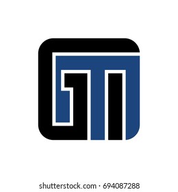 letter G and M vector logo.