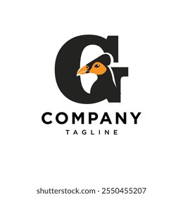 Letter G Maleo Bird Logo Icon Vector
