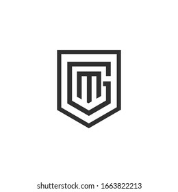 Letter G, MG logo Template Vector