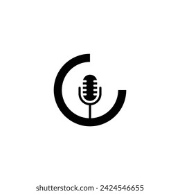 Letter G mic geometric symbol simple logo vector